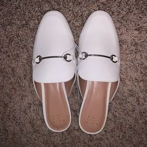 A New Day white mules from Target NWT